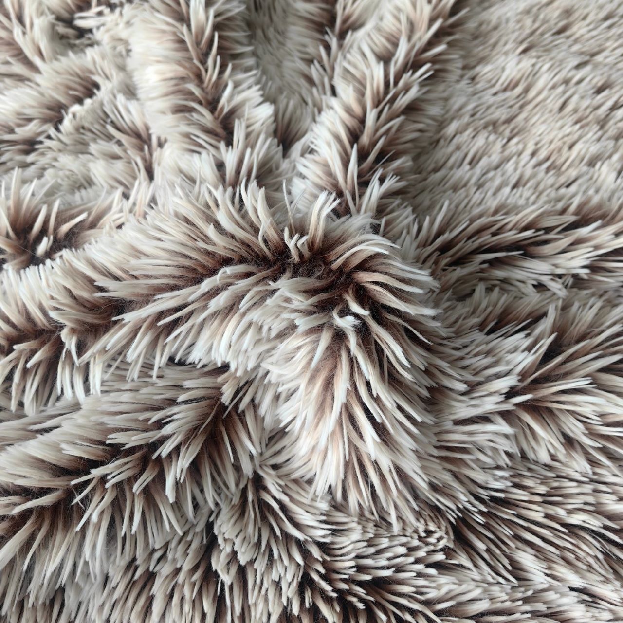 Very Popular Back Print Long Pile 100% Polyester PV Faux Fur with Mink Fleece Blanket on The Backside for Bedding