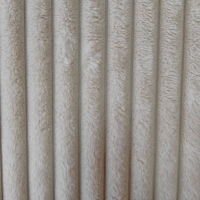 Rainbow Stripe Rabbit Fur Fabric