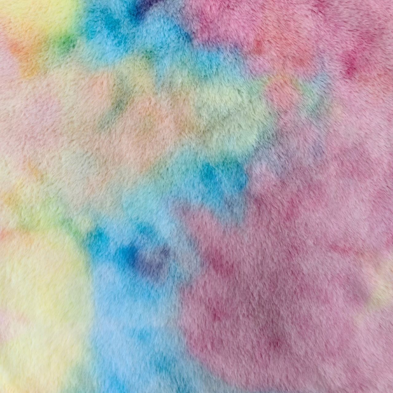 Sunshine 100% Polyester Tie Dye Colourful Warm Soft Comfortable Luxury Anti-pilling Rabbit Faux Fur for Garments